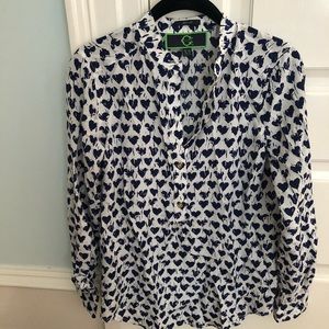 C wonder silk blouse size XS